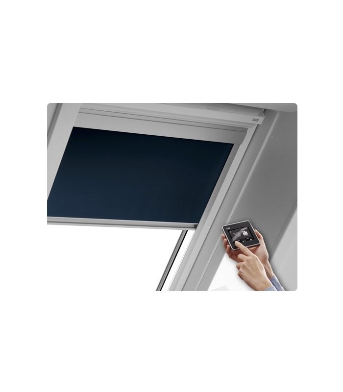 Cortina oscurecimiento accionamiento eléctrico para ventanas Velux - Gris  0705 Estándar